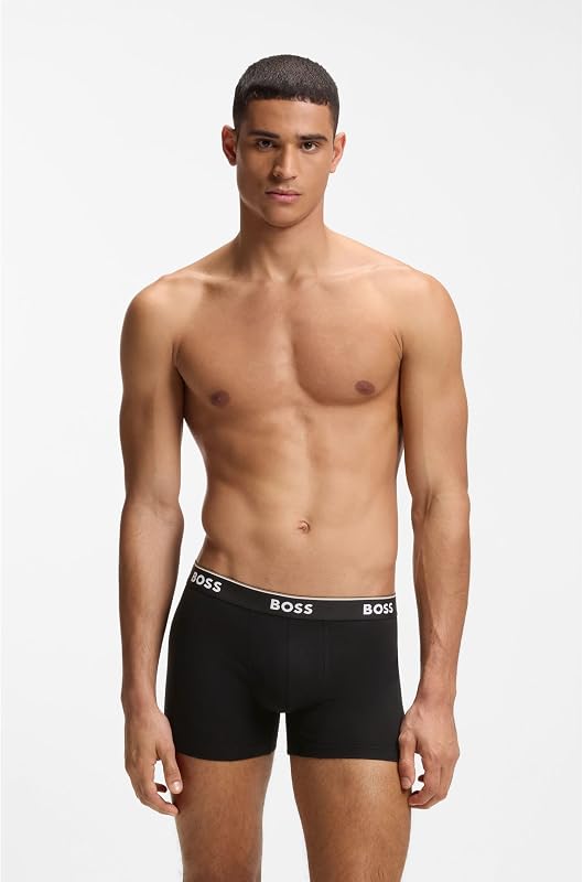 Boxer Brief 3P CO/EL Caleçon Boxeur, Open Grey61, M (Lot de 3) Homme