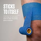 SPORTTAPE Self-Adhesive Cohesive Bandage 6 Rolls 7.5cm x 4.5m Blue view 2