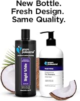 GROOM PROFESSIONAL Bright White Dog Shampoo 350ml Coat Whitening Coconut Oil view 2