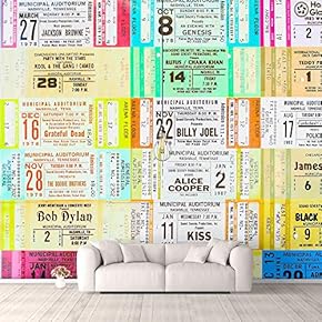 Wall Murals for Bedroom Beautiful Vintage Pictures Collection Collage Removable Wallpaper Peel and Stick Wall Stickers - 66x96 inches