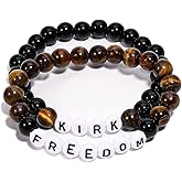 AICase for Charlie Kirk Inspired Merch Bracelets For Turning Point USA Merch Shooting of Charlie Kirk A True Patriot Assassination Hero Freedom Bracelets Jewelry Gifts for Men&Women_3131