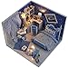 Flever Dollhouse Miniature DIY House Kit Creative Room With Furniture and Glass Cover for Romantic Artwork Gift( Dream of Star River )