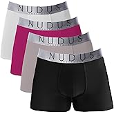 NUDUS Premium Mens Underwear - 4 Pack Soft Cotton Underwear for Men, Low Rise Sexy Mens Underwear, Lightweight & Breathable