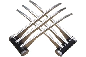 Komikku Gears Foam Claws Pair, Wolverine Claws 2 PCS Set Props LARP Costume Cosplay (Silver)