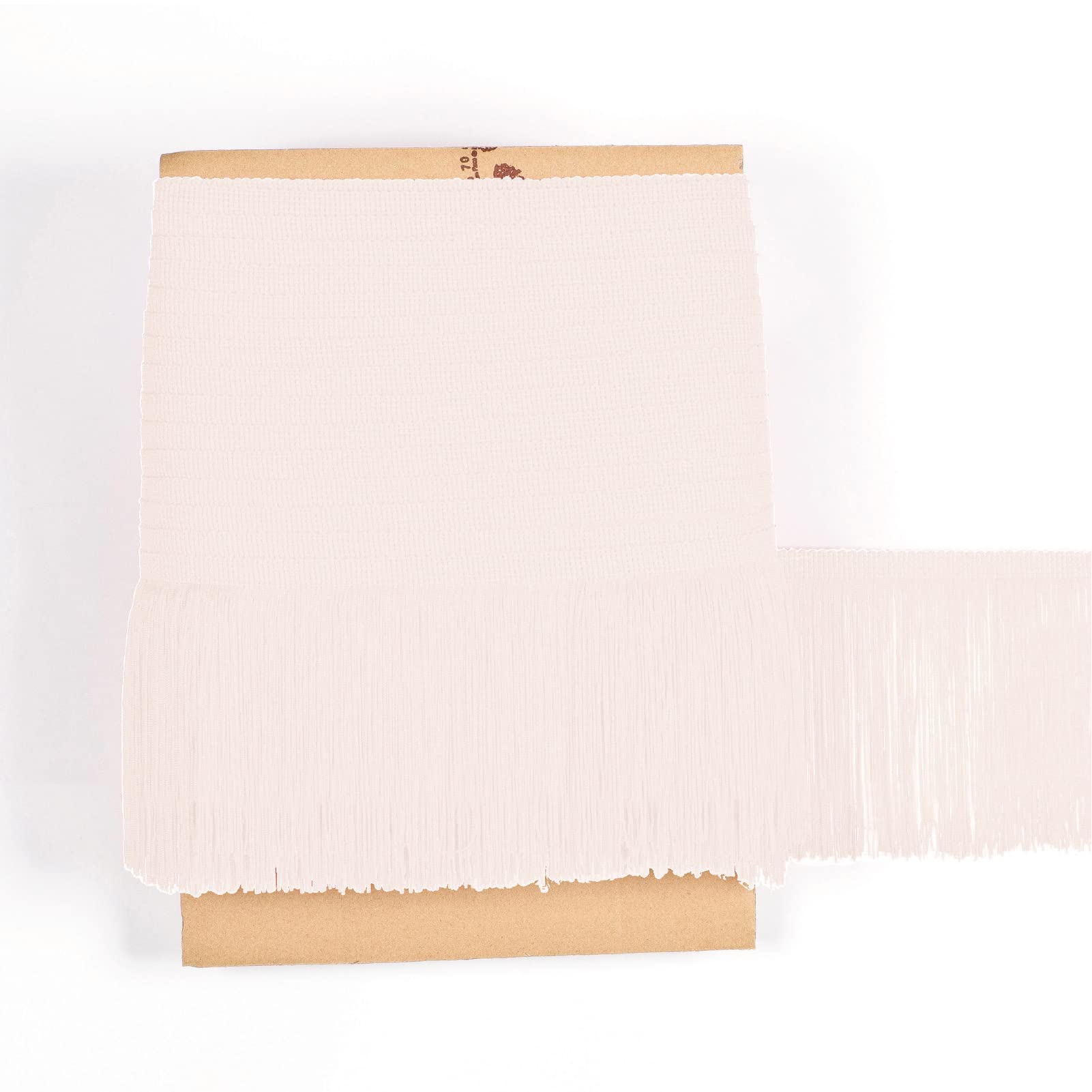TEXTEX = Cuquillo Fringe for Sewing Flamenco and Sevillana. Composition Rayon 100%. Length of 15 cm. 5m Pieces. (Cream)