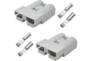 2PCS Anderson Connector,50Amp 6AWG Quick Connect Disconnect 12-36V Quick Connect Jumper Cables Battery Terminal for Car ATV L