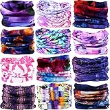 6PCS/8PCS/9PCS/12PCS Seamless Headband camo Bandanas Headwear for Men&Women Neckwarmer Scarf 16-in-1 Multifunctional for Music Festivals Raves Neck Gaiter Magic Scarf Fishing Mask