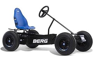 BERG Pedal Kart with XL Frame B.Pure Blue | Children's Vehicle, Pedal car with Adjustable seat, with Freewheel, Children's Toys for Age 5+