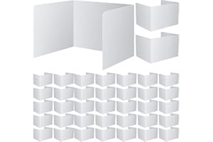 ZSMKJIAYE 50 Pcs 14 × 17.5 × 14 Inch Privacy Folders for Student Plastic Durable and Waterproof Privacy Shields Test Desk Dividers with Classroom Privacy Boards for School Study Teacher Supplies