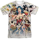 Wonder Woman - 75th Collage All Over Print T-Shirt