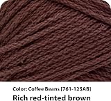 Lion Brand 24/7 Cotton Mercerized Lightweight Yarn Coffee Beans 185 yd view 2