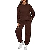 KANSOON Sweatsuits for Women Set 2 Piece Outfits Long Sleeve Hoodie Oversized Sweatshirt Jogger Pants Casual Tracksuit Sets