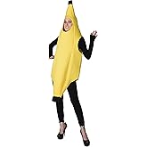 Rasta Imposta Ultimate Banana Halloween Costume Adult Petite Party Cosplay Dress Up Tropical Fruit Costumes, Petite Adult Size XXS