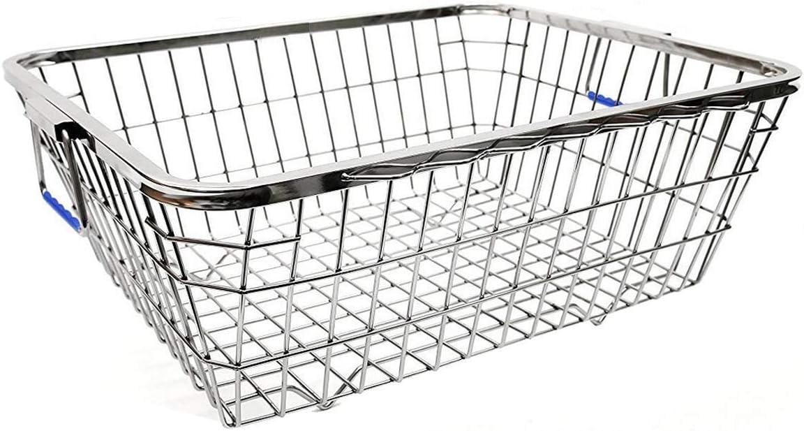 JAYVIRU Stainless Steel Dish Drainer Basket for Kitchen/Dish Drying