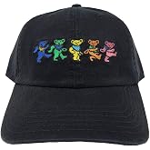 Ripple Junction Grateful Dead Dancing Bears Black Cotton Dad Hat