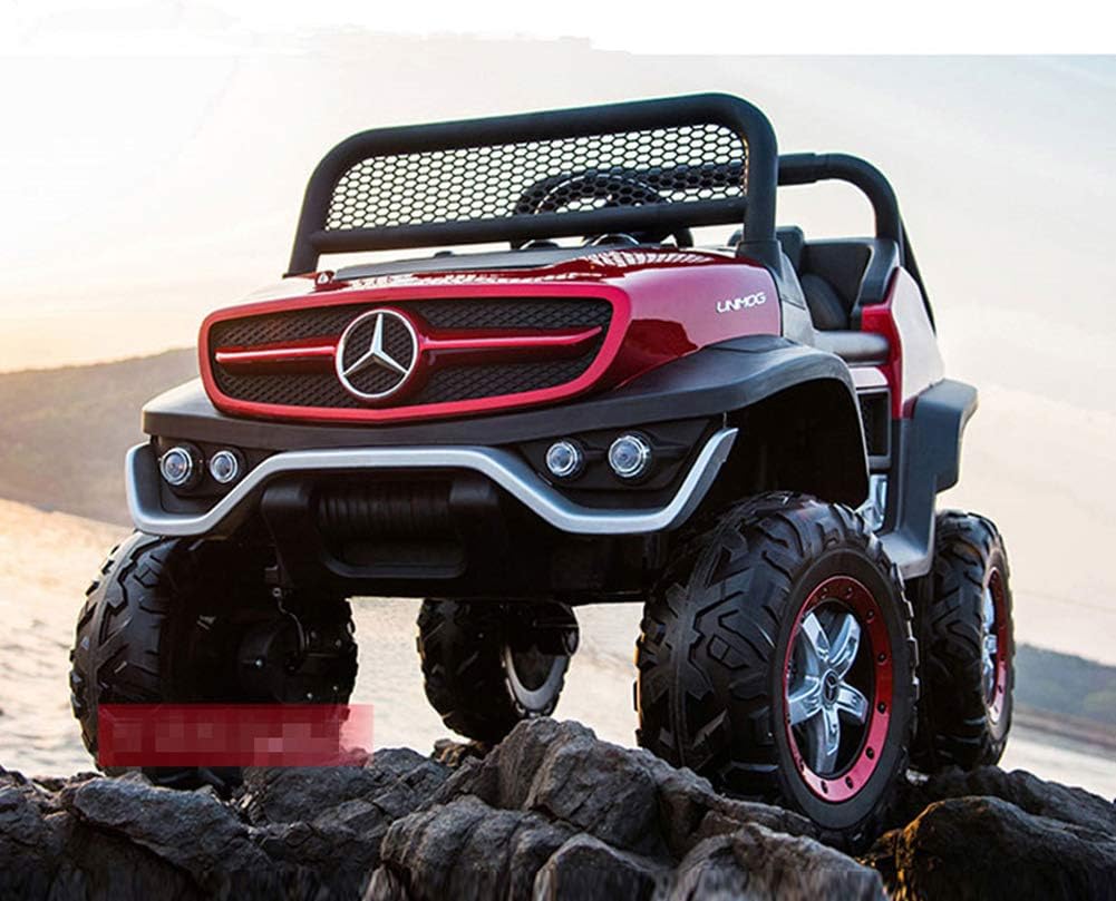 Xccl Kids 2 Seater 12V Electric/Battery Ride on Car/Wrangler Style SUV 4X4,Red
