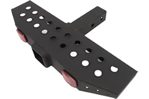 Universal Hitch Step for 2 Inch Receivers, 600lbs Heavy Duty Rear Bumper Trailer Protector with 5/8in Hitch Pin and Reflectiv