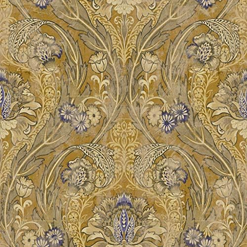 Vintage Wallpaper Blue Wallpaper Floral Wallpaper Damask Wallpaper Victorian Wallpaper Black And Gold Wallpaper Gold Damask Wallpaper Blue Floral Wallpaper Amazon Com