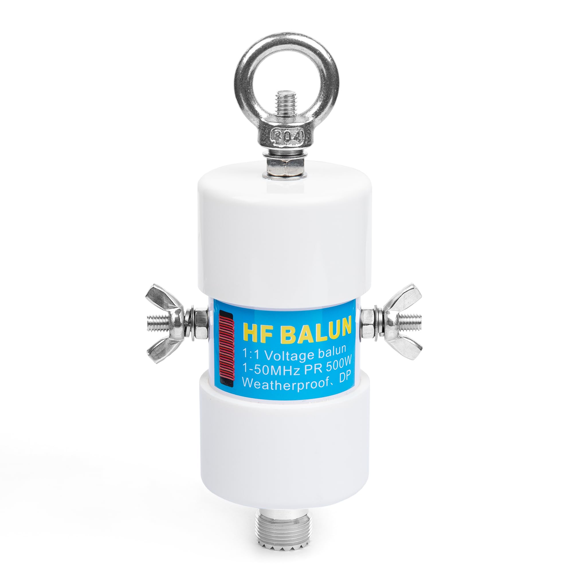 Femei balun 1-50MHz 500Watt HF Waterproof Antenna with UHF Female (SO-239) Connector