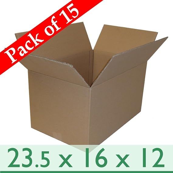 Pack of 15 Large Home Removal Storage Medium Sized Cartons Double