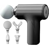 ZEOEZHBI Thanksgiving & Christmas Gift Pick, Mini Massage Gun, Deep Tissue Back Massager for Athletes, Back and Neck Massager for Pain Relief, Small Travel Handheld Massagers, Black