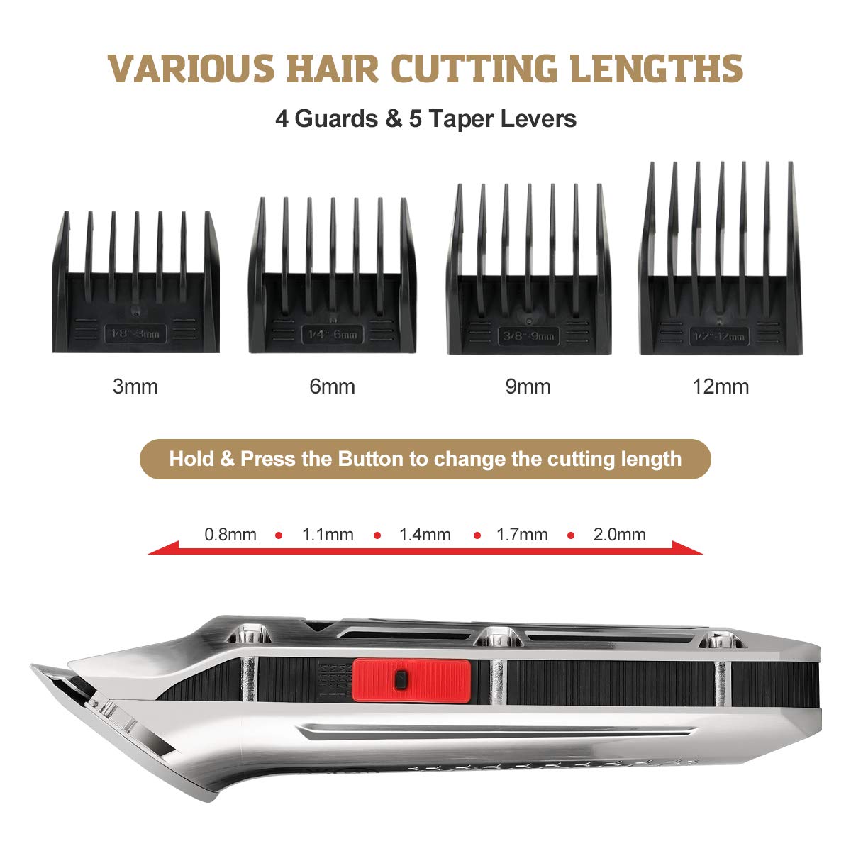 mens hair clippers with lever
