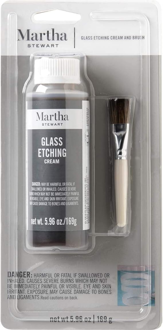 Martha Stewart Glass Etching Cream5.96oz Amazon.ca Home & Kitchen