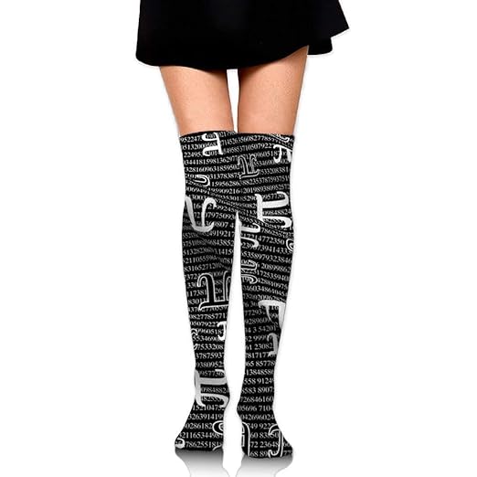 Amazon Com Knee High Socks Pi Black And White Women S Work