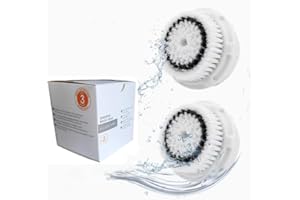 CoIerina Replacement Brush Heads for Clarisonic, Compatible with Mia 1, Mia 2, Mia Fit, Alpha Fit, Pro, Smart Profile Uplift, 2 Pack (Sensitive)