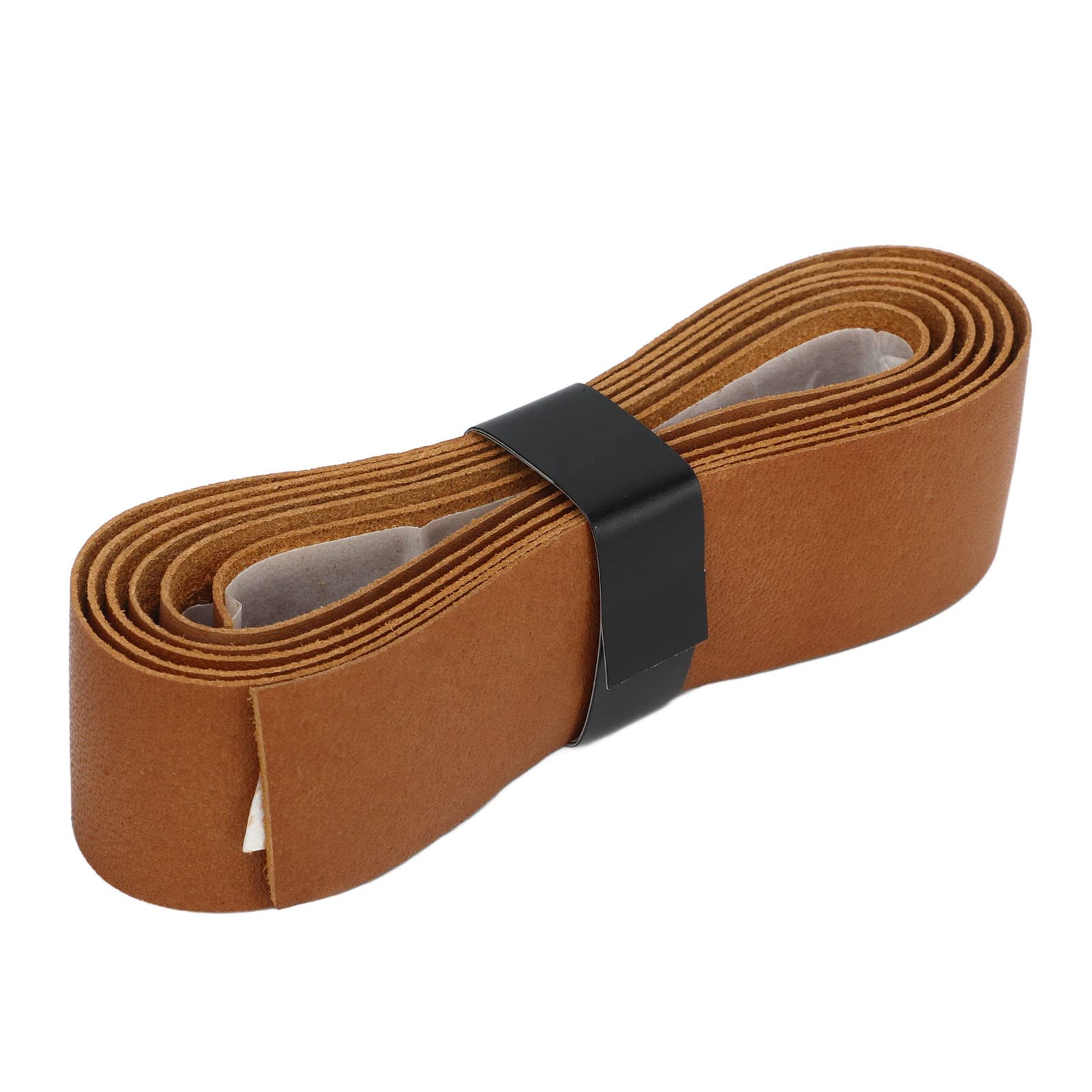 Huairdum Tennis Racket Grip Tape Replacement, Badminton Racket Leather Grip Professional Leather Racket Overgrip Tape for Tennis Rackets(Brown)