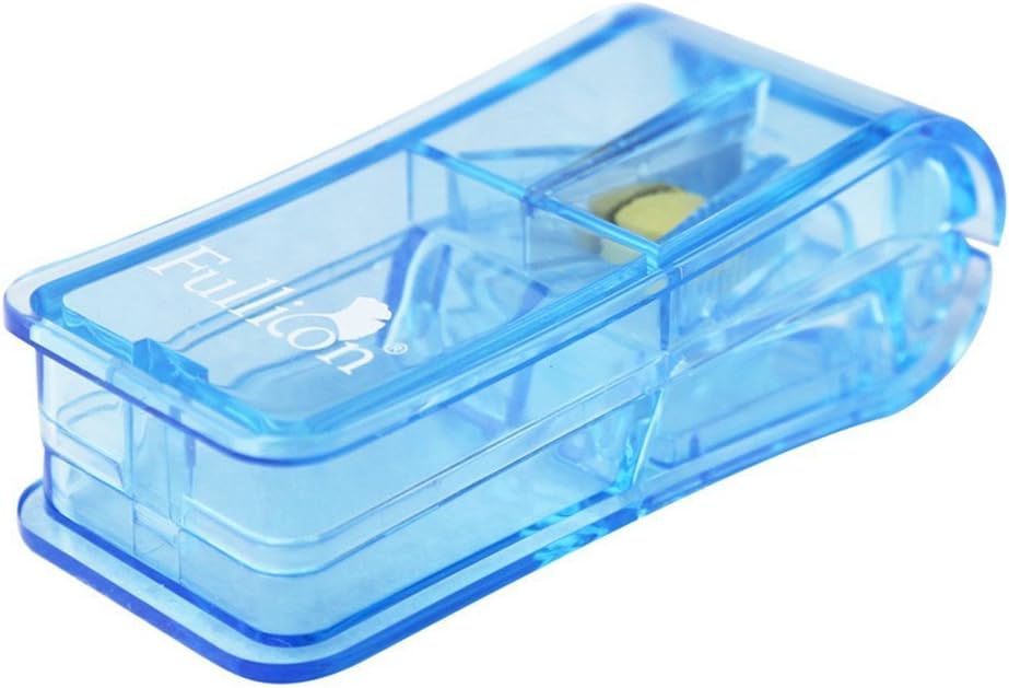 Wuzmei Portable Pill Crusher Mini Box Cases With Blade Tablets Cutter Dispenser