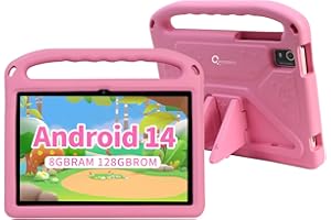 Kids Tablet, 10-inch Android 14 Tablet for Kids with Protective Case, CWOWDEFU Kids Pad has 6000 mAh, 8(4+4) GB RAM, 128 GB R