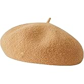 Wool Berets for Women - Classic French Beret Hats for Women and Kids, Solid Color Artist Style