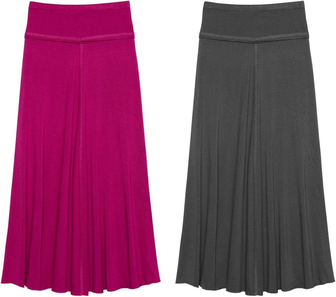 KIDPIK 2-Pack Maxi Skirts for Girls 4 Years & Up - Comfy Modest Clothing - 2 Colors/Skirt Set: Clothing