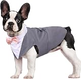 Kuoser Dog Tuxedo and Bandana Set Puppy Formal Wear Small to XXL