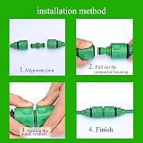 CaLeQi 2Pcs 1/2 Inch Quick Connectors & 4Pcs Double Male Hose Connectors view 5