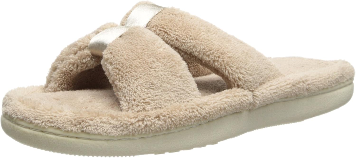 isotoner Women's Signature XSlide Slipper, Satin Trim