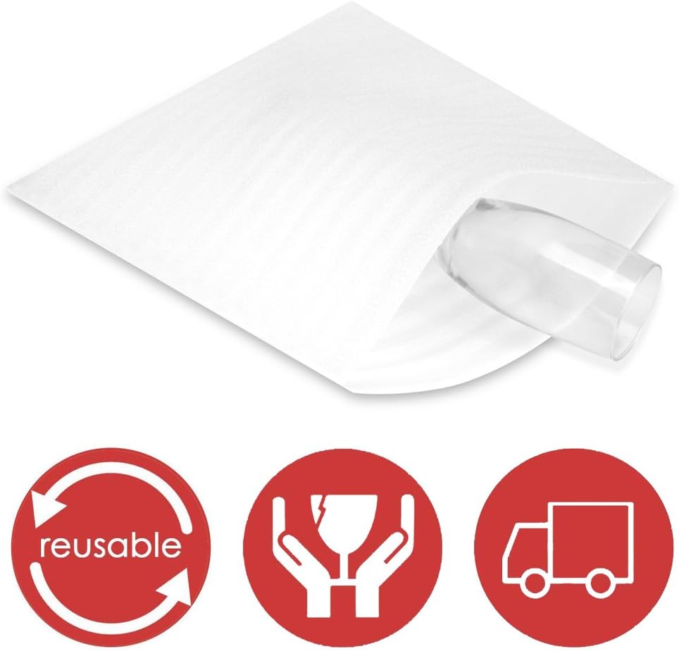 Foam Pouches UCGOU 12 x 12 Inch Cushion Foam Pouch as Dish Wrap and Glassware Packing Supply- Safely Wrap Dishes, Glass and Furniture, Packing Supplies Used for Moving 50 Pack: Office Products