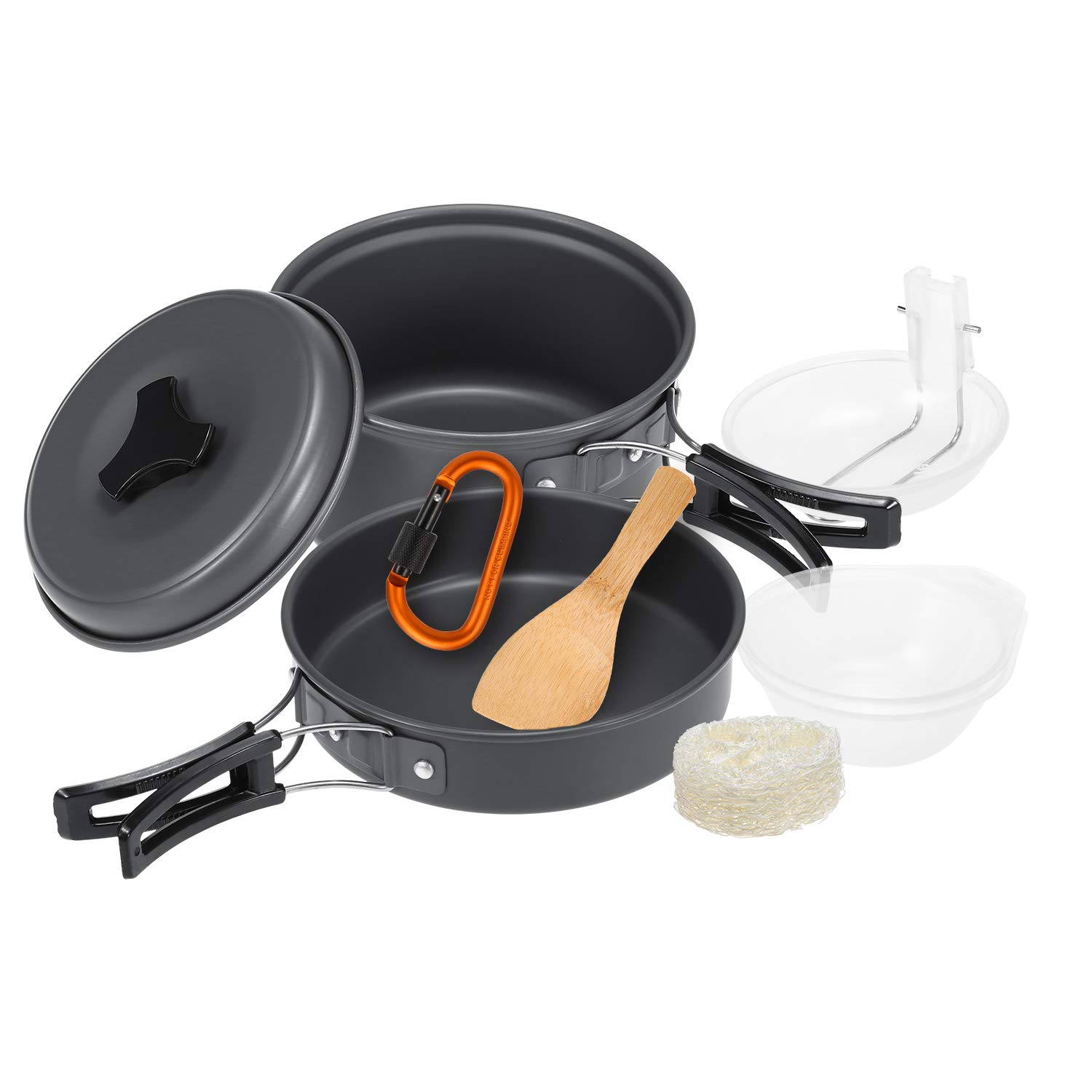 10pcs Camping Cookware Mess Kit Cookset Outdoor Cooking Amazon.in