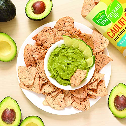 REAL FOOD FROM THE GROUND UP Cauliflower Tortilla Chips 6Count, 4.5