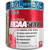 Evlution Nutrition BCAA5000 Powder 5 Grams of Premium BCAAs, 30 Servings (Cherry Limeade)