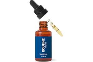 Routine Wellness Scalp Serum for Thinning Hair – Promotes Visibly-Thicker, Fuller-Looking Hair – Lightweight, Science-Backed with Red Clover & Peptides - 30ml