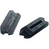 Horze Curvo Tread Stirrup Pads - Black - 4.75 in