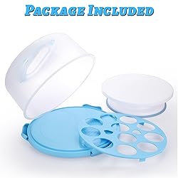 BSTKEY Portable Cake Carrier with Lid and