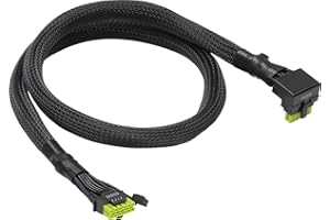 ASRock 12V-2x6 600W Power Cable | ATX 3.1 & PCIe 5.1 Compliant | L-Shaped GPU Connector | 16AWG HCS Terminals | for 750W Taic