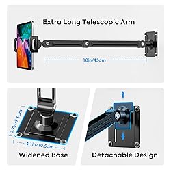 MoKo Universal Tablet Wall Mount, 360° Adjustable