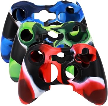 Amazon Com Sunangel Xbox 360 Silicone Wireless Controller Skin Protective Rubber Case Cover For Microsoft Xbox 360 Game Pad 3 Colors Package Computers Accessories