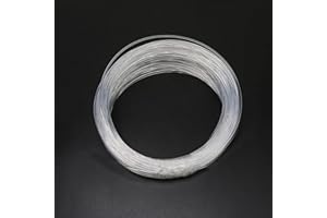 AZIMOM PMMA Plastic 2mm(0.08inch) 50m(164ft) End Glow Fiber Optic Cable Roll for Star Sky Ceiling All Kind Led Light Engine Driver Source