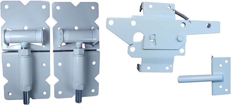 Amazon Com Vinyl Fence Gate Single Gate Hardware Kit White For Vinyl Pvc Etc Fencing Fence Gate Kit Includes Gate Hinges W Mounting Hardware Gate Latch Single Fence Gate Kit Has 2 Hinges