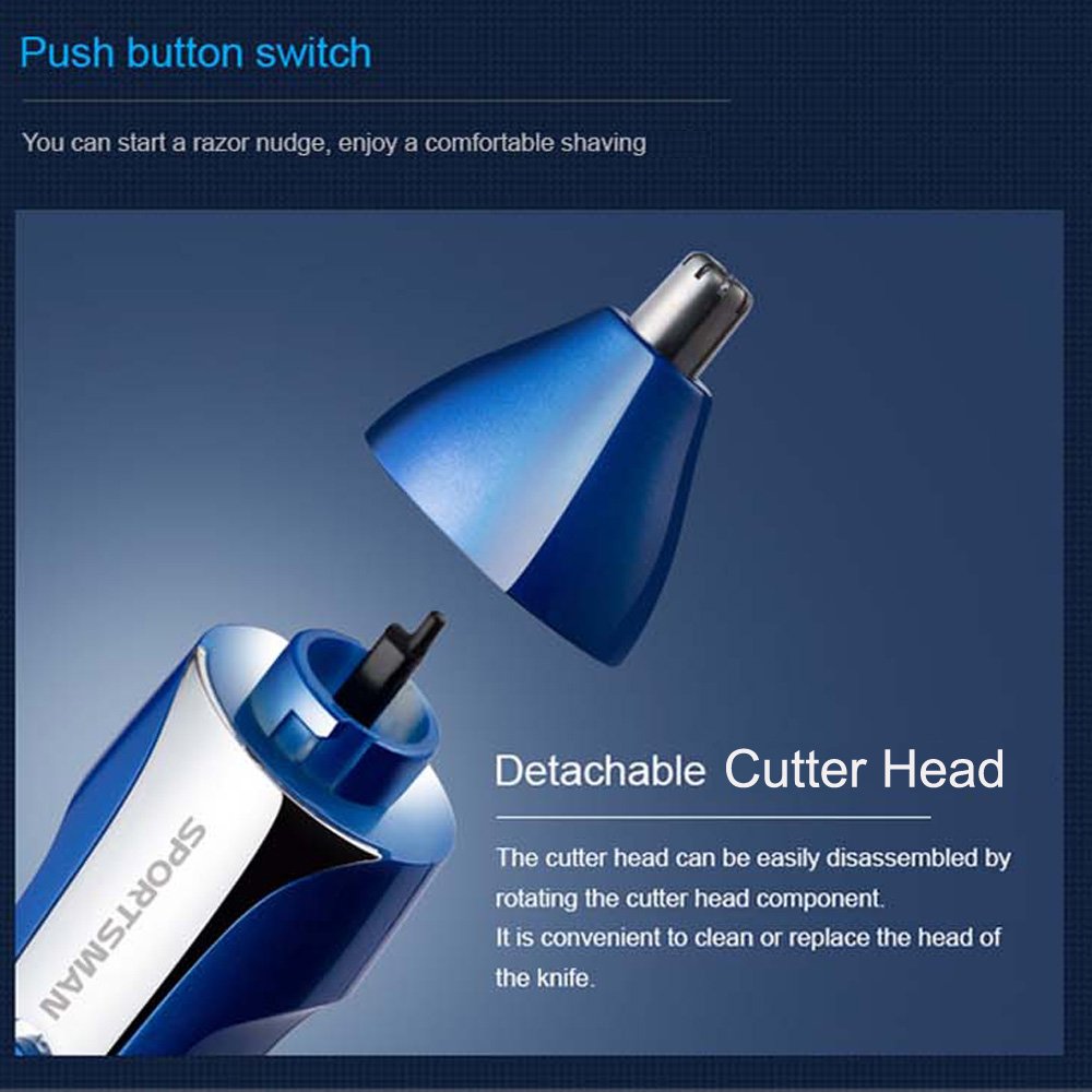 Nose Hair Trimmer,5 in 1 USB Rechargeable Ear Nose Beard Trimmer Electric Razor Shaver Cordless Hair Clippers Eyebrow Trimmer Wet/Dry Waterproof Grooming Kit for Men Women